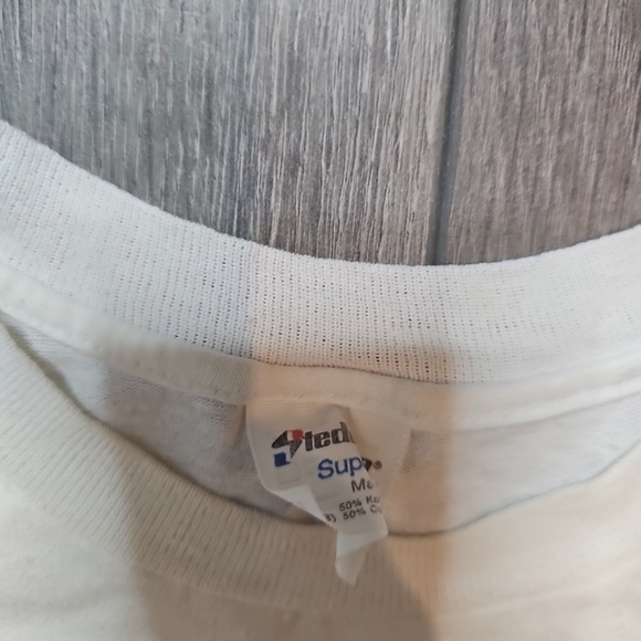 Vintage Jim Morrison The Doors White Cotton T-Shirt Single Stitch Size XL - Picture 4 of 5